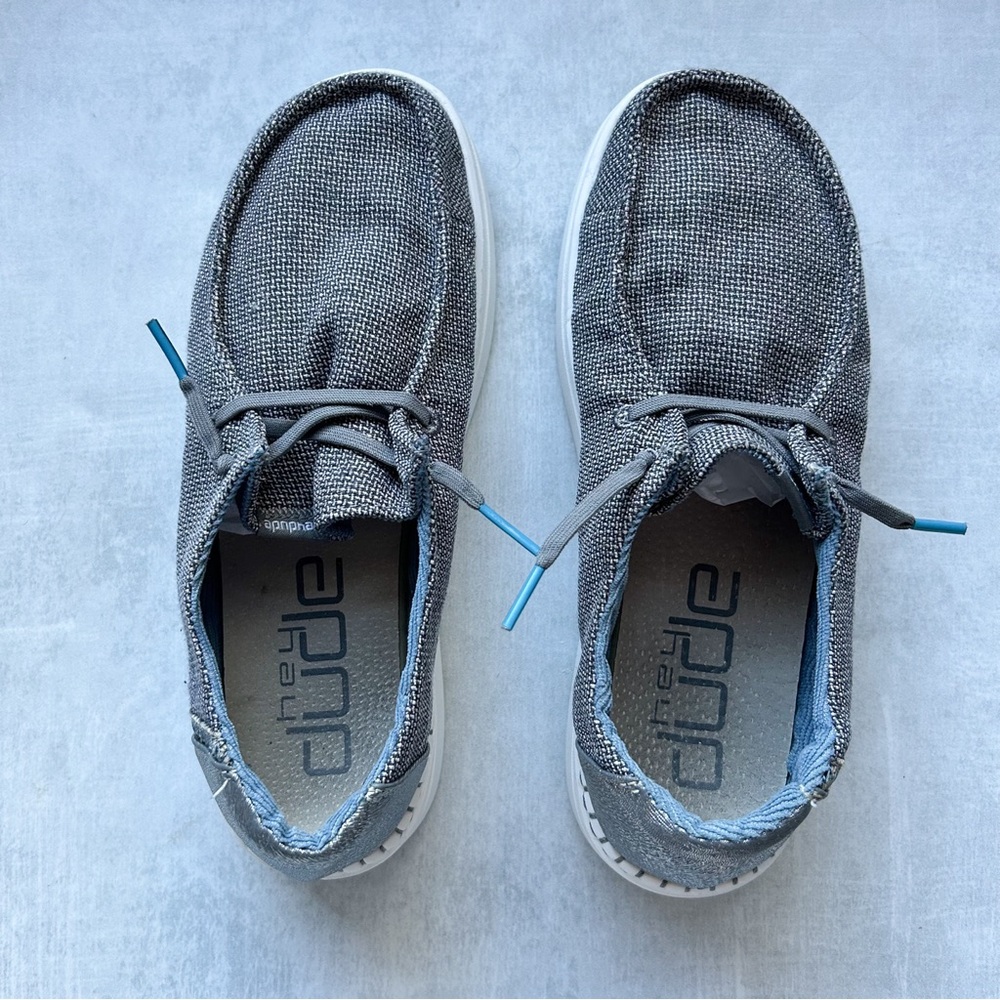 Hey Dudes Wendy Rise Platform Shoes in Stone - Picture 2 of 7